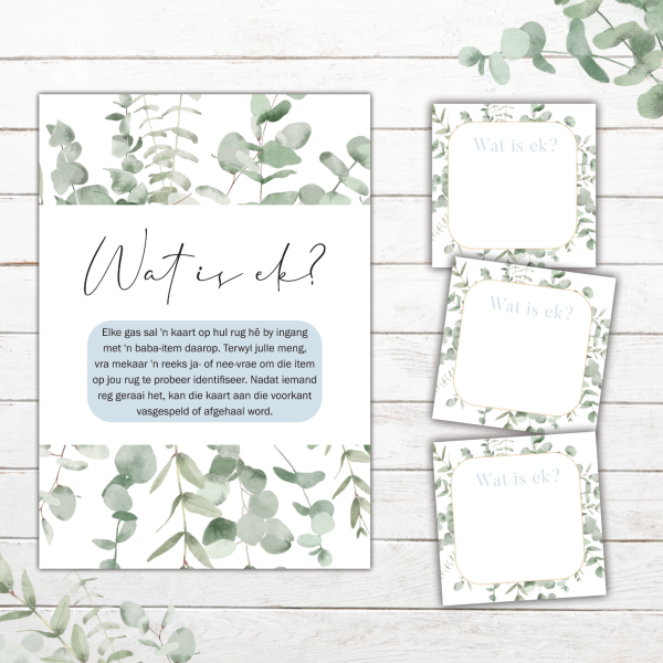 Greenery 1 (Boy) Baby Shower Stationery - Image 14