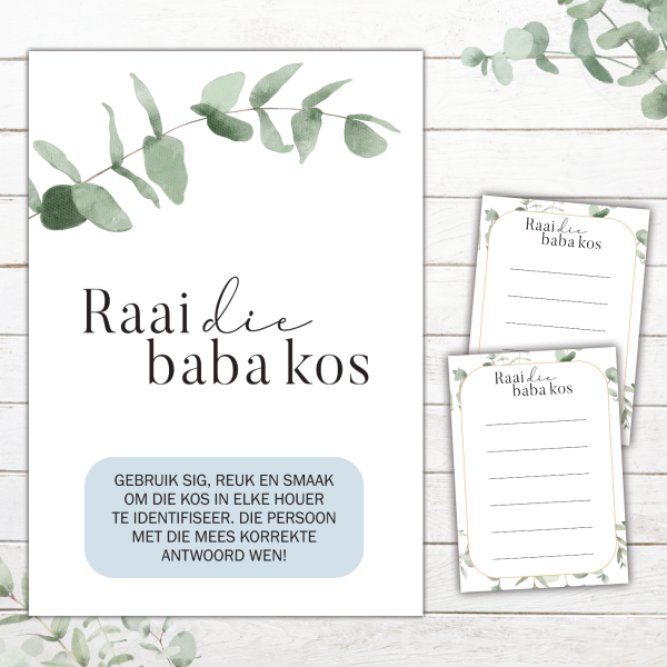 Greenery 1 (Boy) Baby Shower Stationery - Image 15