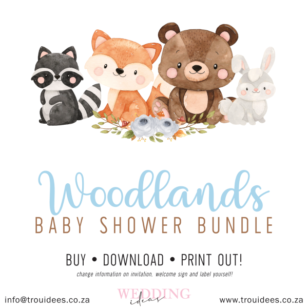 Woodlands (Boy) Baby Shower Stationery