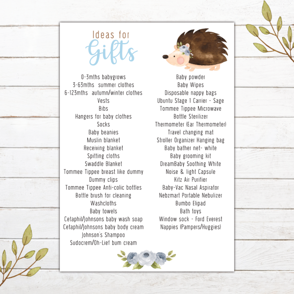 Woodlands (Boy) Baby Shower Stationery - Image 4