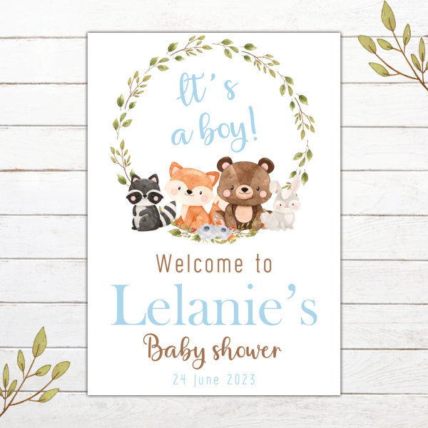 Woodlands (Boy) Baby Shower Stationery - Image 5