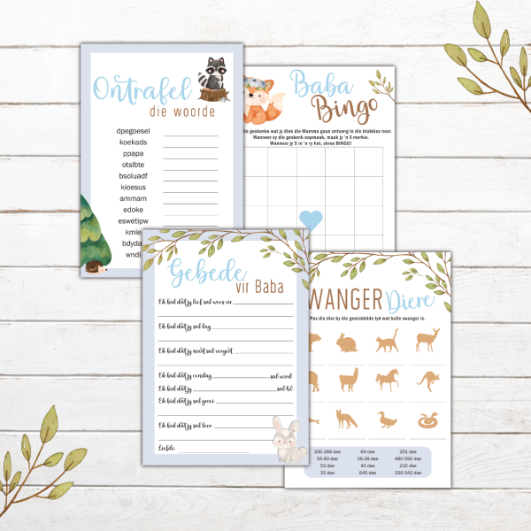 Woodlands (Boy) Baby Shower Stationery - Image 10