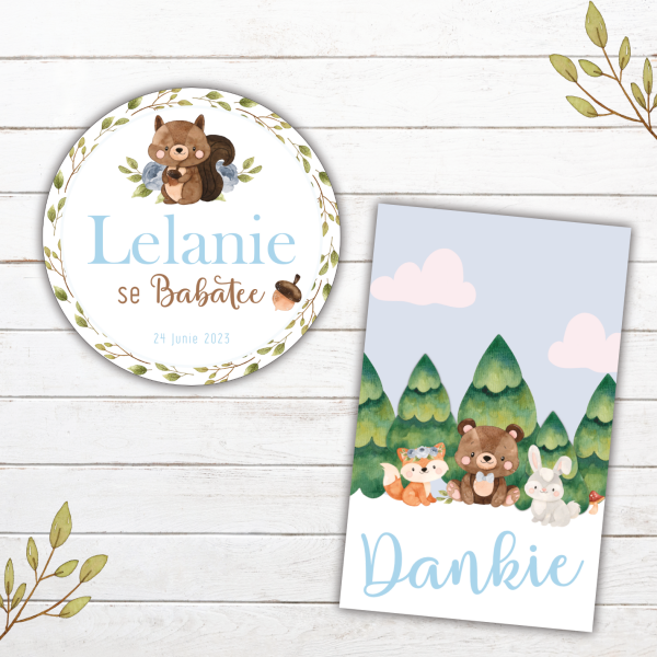 Woodlands (Boy) Baby Shower Stationery - Image 16