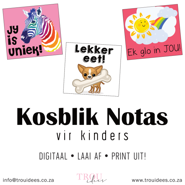 Kosblik notas vir kinders