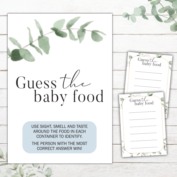 Greenery 1 (Boy) Baby Shower Stationery - Image 7